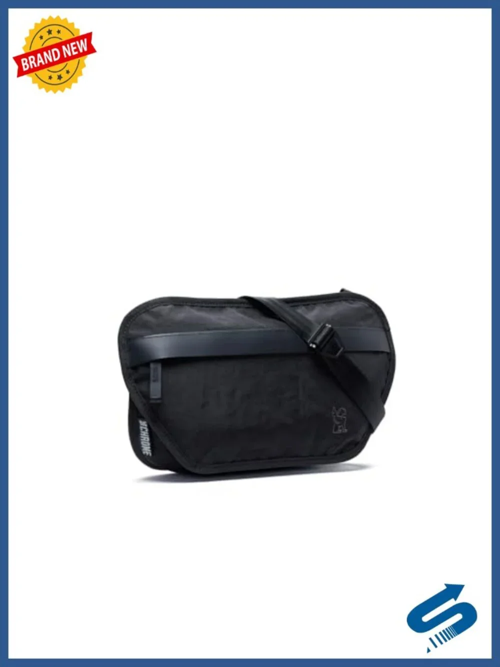 Recycled Nylon Sling Bag, Zippered Phone Pockets, Hidden Security, 3L